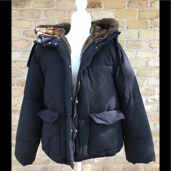 Zara Jackets & Blazers - Zara Women Quilted Jacket with Faux Fur Hood NWOT